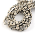 Platte ovale dalmatiër jaspis kralen voor doe-het-zelf sieraden maken armband accessoires - 8*6mm / Gevlekte Steen