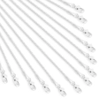 Silver plated copper thin chain necklaces with lobster clasps for DIY jewelry making - Box Chain / Silver