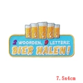 Parche de cerveza Carnaval holandés con bordado 2 WOORDEN BIER HALEN y borde - Estilo Bier Halen (PE4979CT)