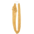 Gold plated copper fine chain necklace for women with lobster clasps for DIY jewelry - Dense Chain / Gold