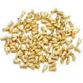 Golden cone-shaped jewelry end caps with rings for DIY necklace and bracelet crafting - Gold Conical End Bead (1#-Gold)
