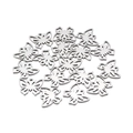Set of stainless steel butterfly charms with intricate hollow cutouts for DIY jewelry making - 3# Butterfly (10*11.5mm)