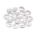 Batch of heart-shaped stainless steel charms with keyhole cutout for DIY jewelry making - 4# Hollow Heart (10*12mm)