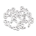 Set mit 11 Violinschlüssel-Anhängern aus Edelstahl mit silbergebürstetem Finish - 26# Violinschlüssel (7*16mm)
