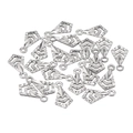 Geometrische drachenförmige Edelstahlanhänger mit Radialmuster und Cut-out-Design - 33# Geometrisch (9*18mm)