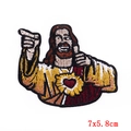 Parche bordado de Jesús de dibujos animados para ropa DIY, aplique de tela de calidad - Patrón de Imagen de Jesús de Dibujos Animados (PE6137CT)