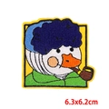 Cartoon Vincent Van Gogh Ente Stickerei Aufnäher für DIY Kleidung 6,3x6,2 cm - Van Gogh Selbstporträt Ente (PE8312CT)