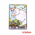 Cartoon Tarot Cat The Fool embroidered patch for DIY clothing repair 6.5x9cm - The Fool Cat (PE9418CT)