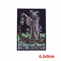 Punk Tarot The Hermit embroidered patch for jackets with vintage design 6.2x9cm - The Hermit Style (PE9303CT)