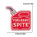 Fueled By Spite red fuel can embroidered patch for jackets and hats 5.8x5.5cm - Pe10381ct