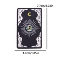Toppa ricamata Sole Luna dei Tarocchi con Occhio Mistico e nuvole, 7,7cm x 4,7cm - Stile Nuvola Di Luna Occhio Mistico (PE12537CT)