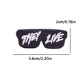 Patch γυαλιών με κέντημα 'THEY LIVE', θερμοκολλητικό αξεσουάρ DIY 5,6x2cm - Γυαλιά Ηλίου THEY LIVE (PE12557CT) / 5.6cm x 2cm