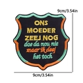 Embroidered Kruikenstad carnival shield patch with colorful borders for DIY clothing - Shield Quote Style (PE11324CT)