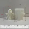 Spook siliconen mal voor doe-het-zelf kaarsen inclusief maten van het eindproduct - Leuke Expressie Gegroefde Geeststijl (J-0752)