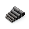 Detail of gunmetal cylinder magnetic clasps for DIY jewelry in five various sizes - Inner Hole 5mm / Gun Black