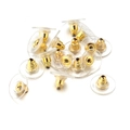 Detalle de los cierres de silicona para pendientes con núcleo de metal dorado - 10mm / Dorado