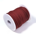 Donkerrood imitatiesuède koord op spoel voor DIY sieraden en cadeauverpakkingen - Donkerrood (16#)