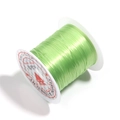 Grass green elastic crystal string roll for DIY jewelry making and beading - Fruit Green