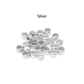 Silver copper spacer beads for DIY jewelry making handmade bracelets and necklaces - 3mm (ai-200 Pieces/Pack) / Silver
