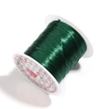 Deep green flat elastic crystal string roll for DIY jewelry beading and crafts - Dark Green