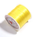 Bright yellow elastic crystal string for jewelry making in a single roll packaging - Bright Yellow