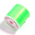 Neon green flat elastic crystal string roll for DIY jewelry making and beading projects - Fluorescent Green