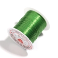 Green crystal elastic string roll made of 100% polyurethane for DIY jewelry making - Olive Green