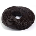 Cordino in vera pelle marrone scuro 2mm per la creazione di collane DIY - 2.5mm / Caffè Scuro (100 Yarde)