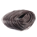 Cordino rotondo in vera pelle marrone scuro per collane fai-da-te e gioielleria - 2.5mm / Caffè Scuro (5 Yarde)