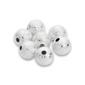 Frosted silver stardust metal spacer beads for DIY jewelry and bracelet making - 4mm (100 Pieces Pack) / Silver