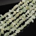 Strands of natural 12mm translucent light green prehnite stone beads for DIY jewelry - Xinshan Jade Gravel