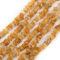 Polished natural yellow stone chip beads for DIY handmade bracelets and jewelry making - Yellow Jade Chips