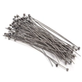 Macro view of gunmetal ball head pins for professional DIY jewelry making and beading - 100 Pieces/Pack (0.5x30mm) / Gun Black