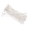 Macro shot of silver plated copper ball head pins for DIY jewelry making accessories - Silver