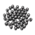 Frosted deep grey spacer beads for DIY jewelry making with matte metallic texture - 4mm (100 Pieces Pack) / Gun Black