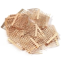 Golden metal hair comb accessory for DIY bridal headpiece and wedding hairstyling - 5 Teeth (26mm) / KC Gold