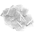 Silver metal hair combs in bulk for DIY bridal headwear and hair styling accessories - 5 Teeth (26mm) / Silver