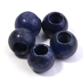 Dunkelblaue Lapis-Lazuli-Perlen 12mm mit großen Löchern für DIY-Armbänder und Schmuck - 12mm Kugel / Lapislazuli