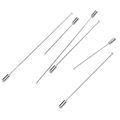 Set di dieci spille da balia in acciaio inossidabile argento per spille e accessori fai-da-te - Stile Lungo 6cm / Confezione da 10 / Argento