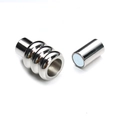Chiusura magnetica in acciaio inox con motivo a onde per gioielli DIY e bracciali - Decorazione con motivo a onde / 5mm