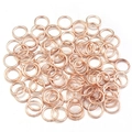 Anellini aperti in oro rosa all'ingrosso per creazione gioielli DIY e accessori - Diametro Esterno 3mm (200 Pezzi/Confezione) / Oro rosa