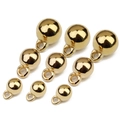 Comparaison détaillée de trois tailles de pendentifs perles dorées pour bijoux DIY - 6mm / Or KC