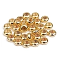 Gepolijste gouden rondelle afstandhouders met siliconen voor DIY sieraden maken - 4mm (20 Stuks) / Goud