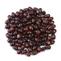 Deep brown oval wooden beads with natural grain for DIY jewelry and craft making - 6x8mm, Hole 2mm (ai-500 Pieces/Pack) / Dark Coffee