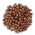 Deep walnut oval wooden beads with natural grain for DIY jewelry and necklace making - 6x8mm, Hole 2mm (ai-500 Pieces/Pack) / Light Coffee