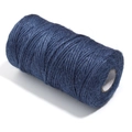 Durable dark blue 2mm 3-ply jute twine roll for DIY crafts and gift decoration - Navy Blue