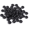 Macro shot of 200pcs black wooden abacus beads for DIY jewelry and bracelet making - Abacus Beads / 4*8mm (400 Pieces) / Black