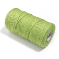 Fruit green 3-strand natural jute twine roll for gardening and craft decoration - Light Green