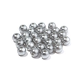 DIY craft supplies featuring light grey round ABS pearl beads with a lustrous pearly finish - Gray