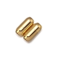 Cierre magnético de acero inoxidable dorado pulido para pulseras de cuero y joyería - Interior 5mm / Dorado Brillante